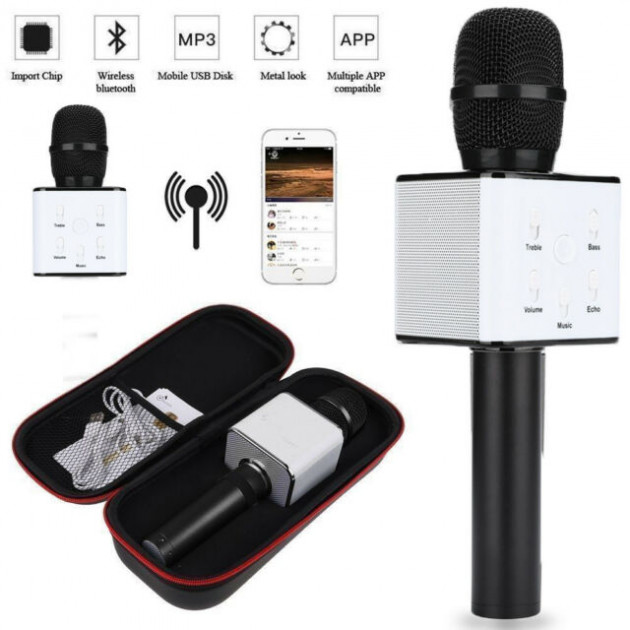

Bluetooth-микрофон для караоке с Чехлом Q7