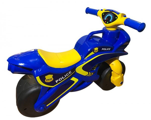 

Беговел байк ПОЛИЦИЯ DOLONI TOYS 0138/570 с широкими колесами