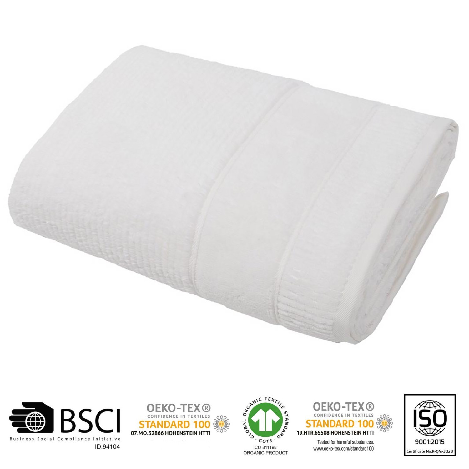 

Полотенце банное ECOCOTTON 80х150 из 100% органического хлопка. Белый (Турция)