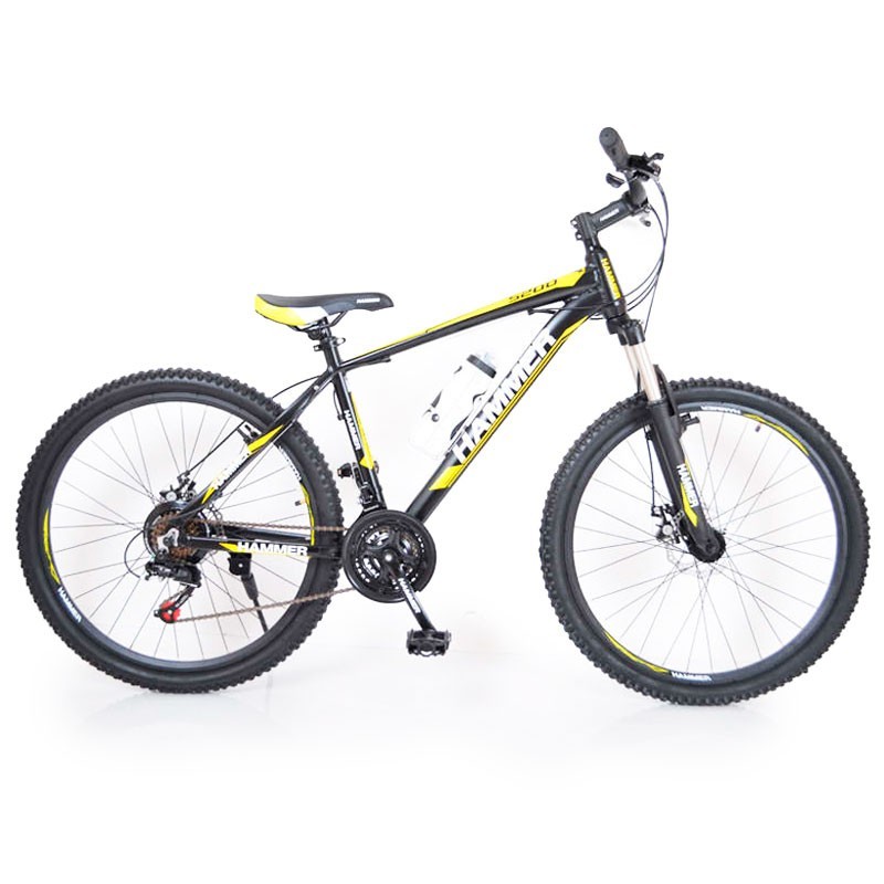 

Горный Велосипед Найнер HAMMER- 27.5 Black Blue MTB Shimano Черно-Желтый