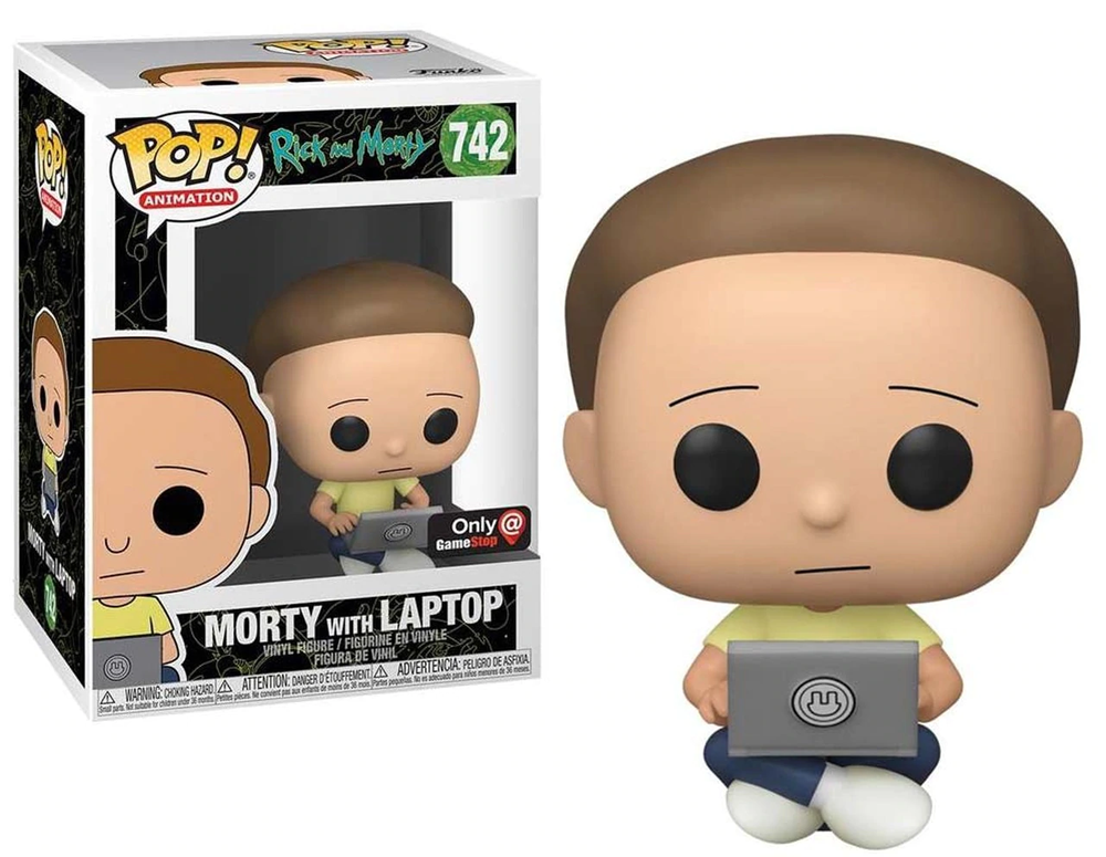 

Фигурка Funko Pop Фанко Поп Рик и Морти Морти с ноутбуком Morty with Laptop Exclusive 10 см RM WL 742.958