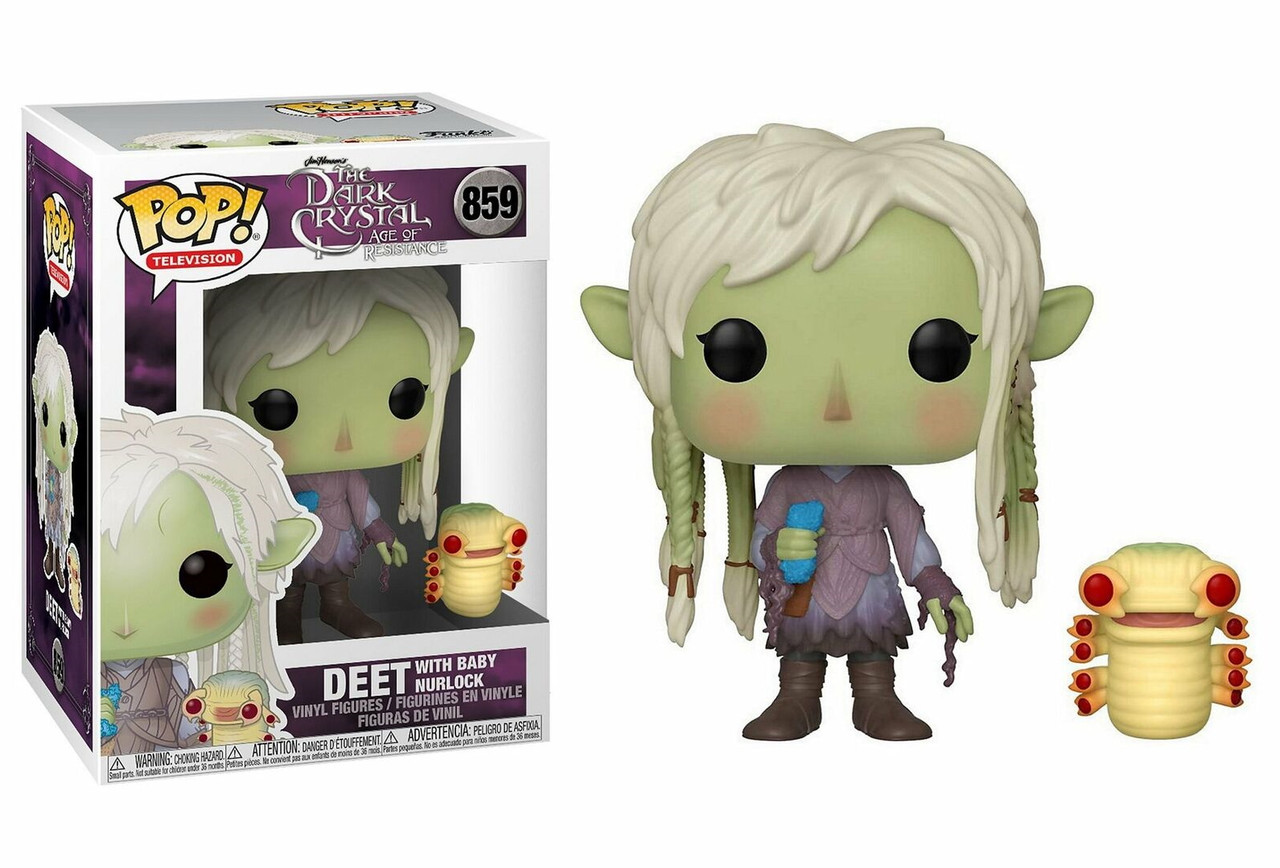 

Фигурка Funko Pop Фанко Поп Дит с малышом Нурлоком Тёмный кристалл Dark Crystal Deet 10см Serial DC D 859