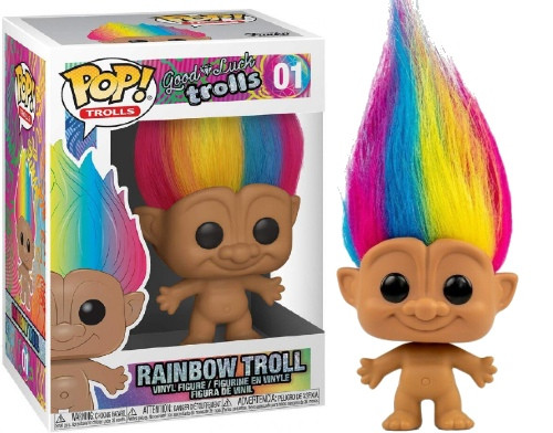 

Фигурка Funko Pop Фанко Поп Радужный Тролль Тролли на удачу Good Luck Trolls Rainbow Troll 10 см cart T RT 01