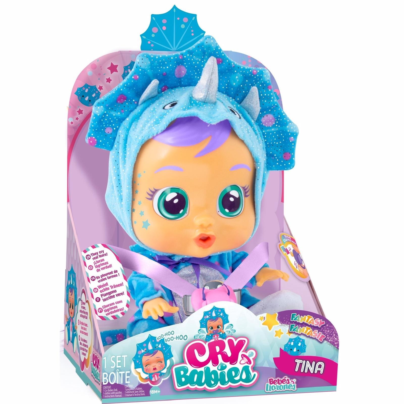 

Інтерактивна лялька пласка IMC Cry Babies Tina Doll Тіна
