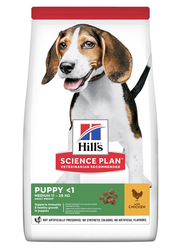 

Сухой корм HILL'S SCIENCE PLAN Puppy Medium для Щенков с Курицей - 2.5 кг