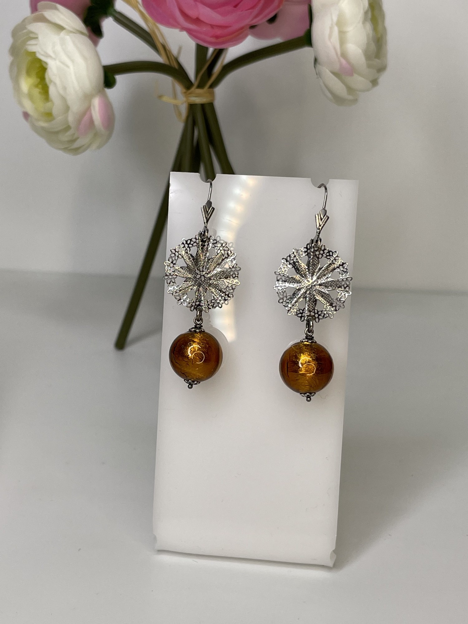 

Серьги Antica Murrina из муранского стекла Edda