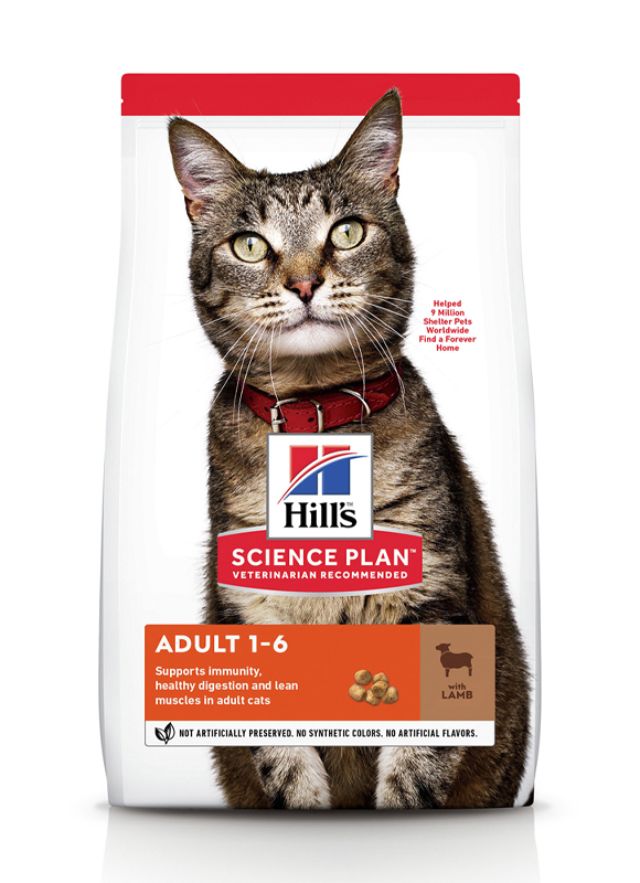 

Сухой корм HILL'S SCIENCE PLAN Adult для кошек с Ягненком и Рисом - 3 кг