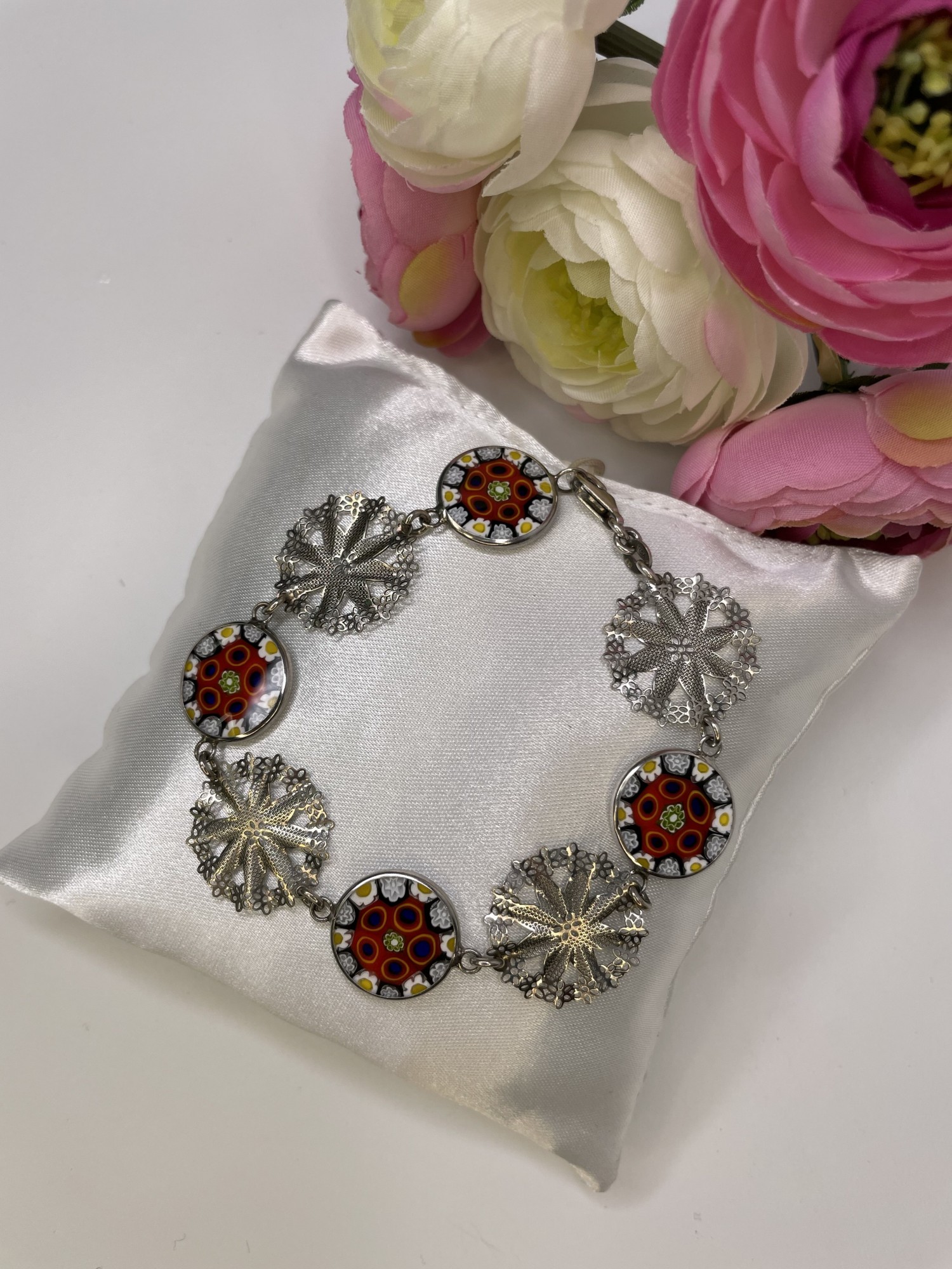 

​Браслет Antica Murrina c муранским стеклом Millefiori