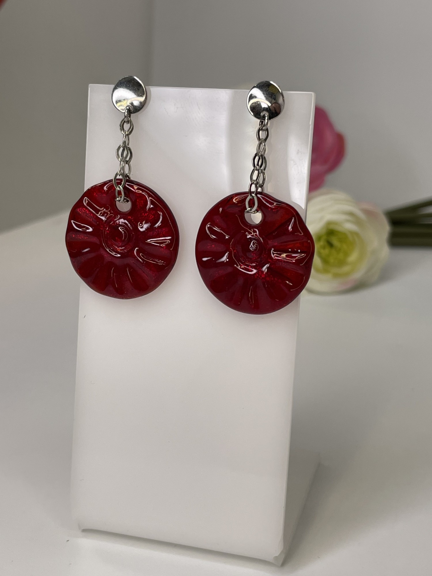 

Серьги Antica Murrina из муранского стекла Rosa