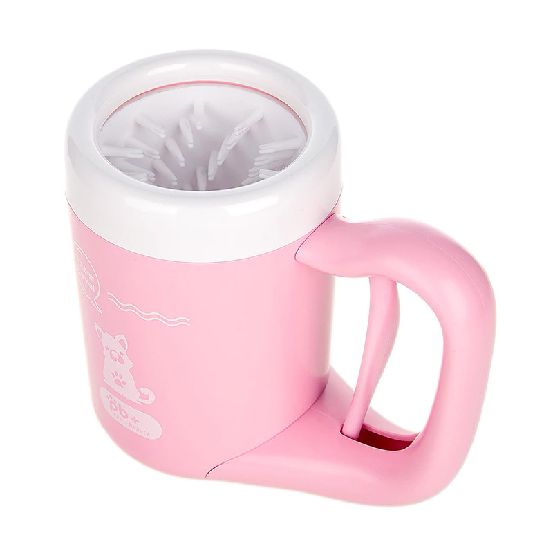 

Лапомойка для домашних животных Hoopet W037 Pink M стакан для мытья лап
