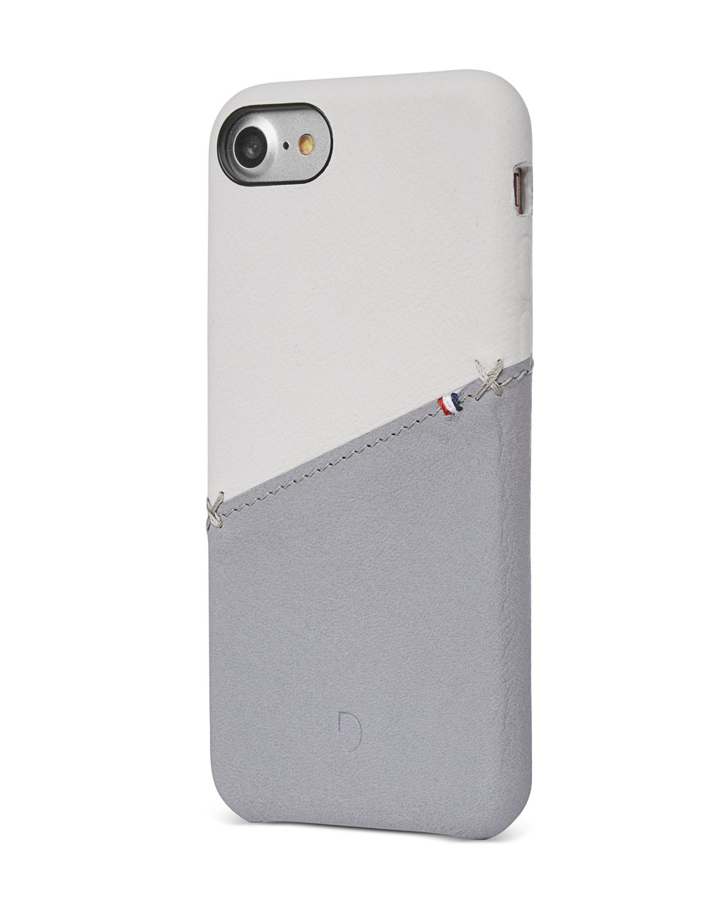 

Кожаный чехол Decoded для iPhone SE 2020 / 8 / 7 Card pocket Beige/Grey