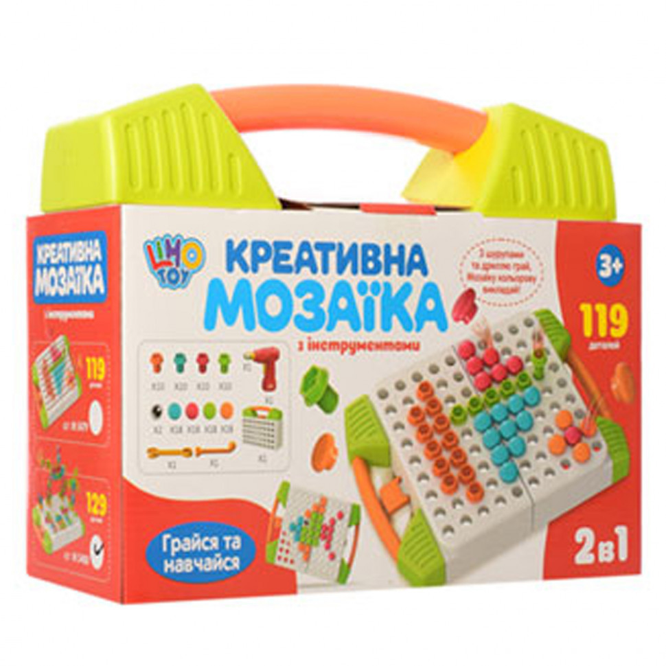 

Мозаика M 5479 119 деталей, шуруповерт (Зеленый)