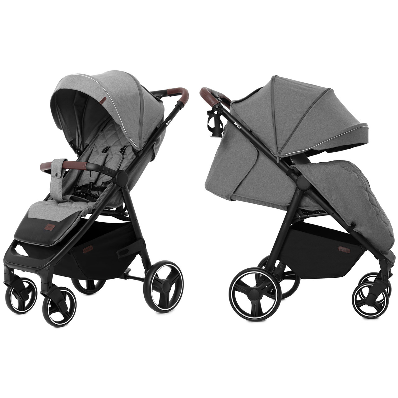 

Коляска прогулочная CARRELLO Bravo CRL-8512 Elephant Grey +дождевик L