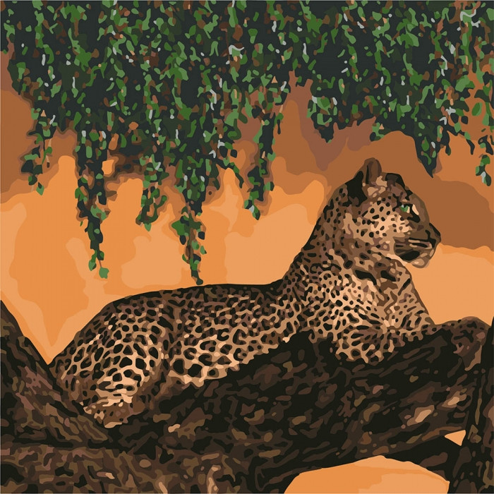 

Картина по номерам "Хищные мысли" 40*40см KHO4179