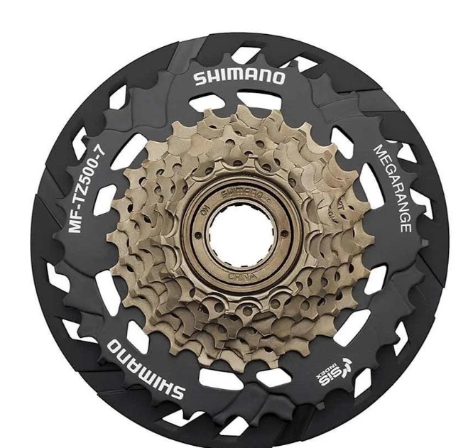 

Трещотка велосипедная Shimano MF-TZ500-7-CP spd. (14-34) Megarange, защита