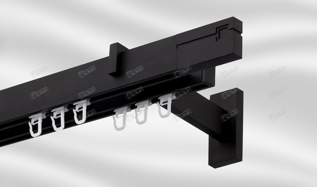 

Карниз двойной Square Line 350 см. Чёрный Финал Квадро без камня