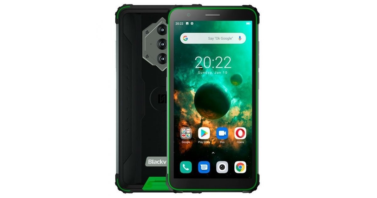 

Защищенный смартфон Blackview bv6600 IP68 4/64gb Black-Green