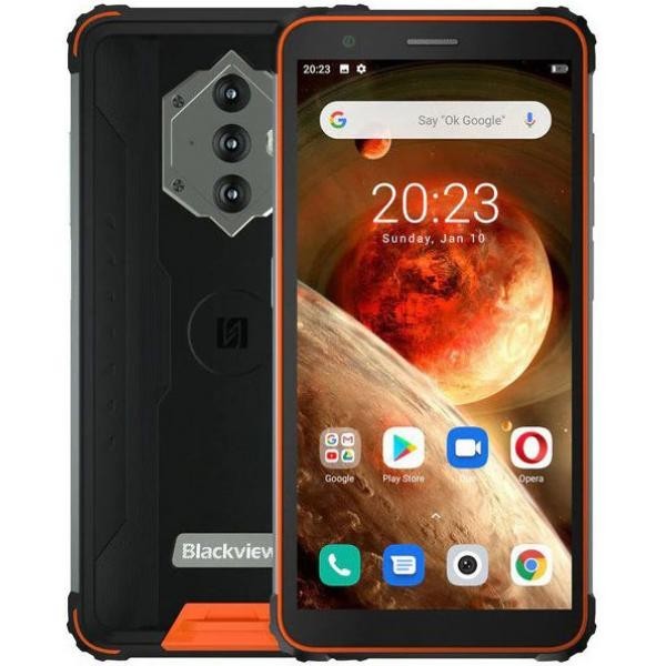

Защищенный смартфон Blackview bv6600 IP68 4/64gb Black-Orange