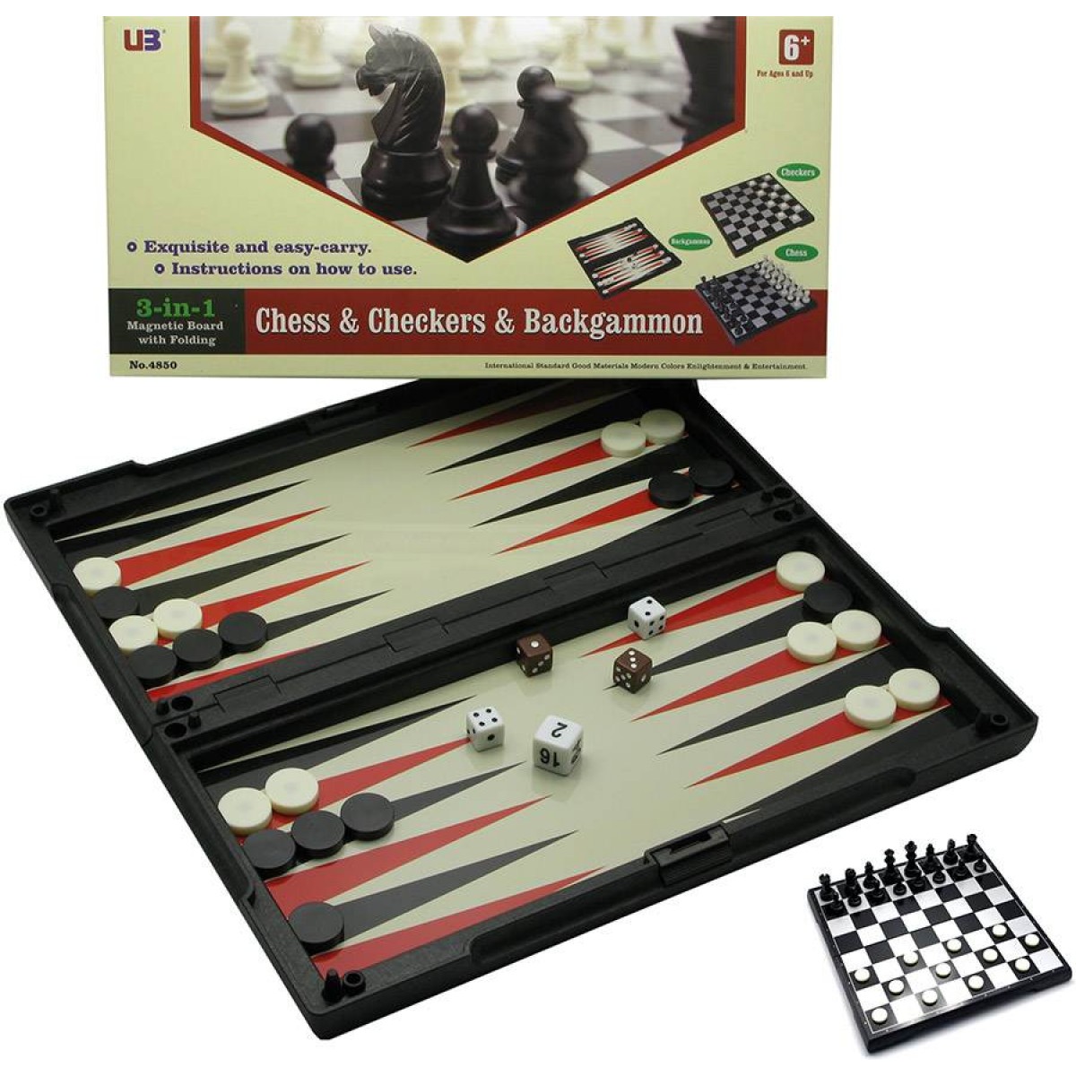 

Игровой набор магнитный 3 в1 (Шахматы,шашки,нарды)(32х32х2 см)