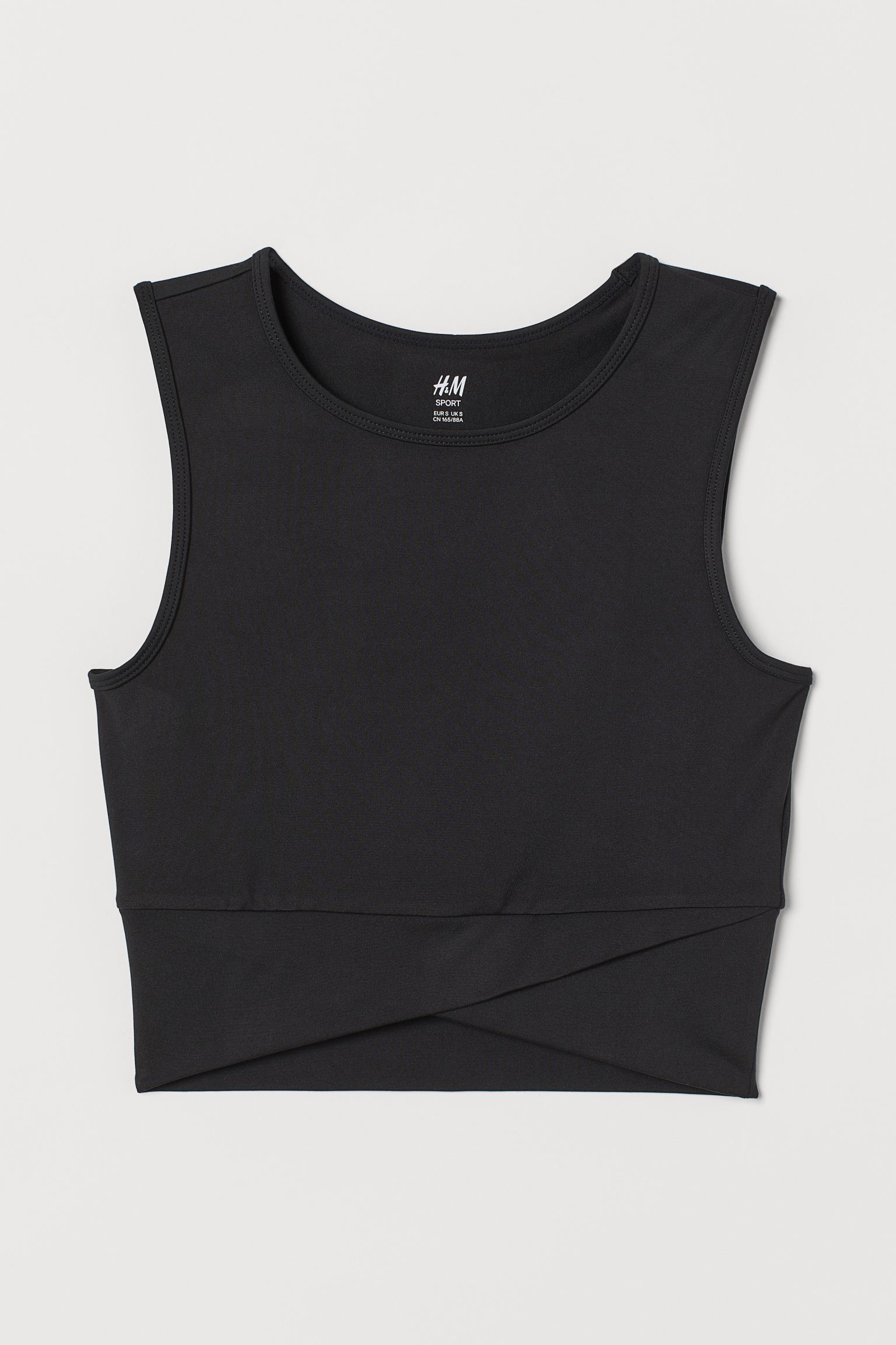 

Спортивный топ H&M L черный 16038682832