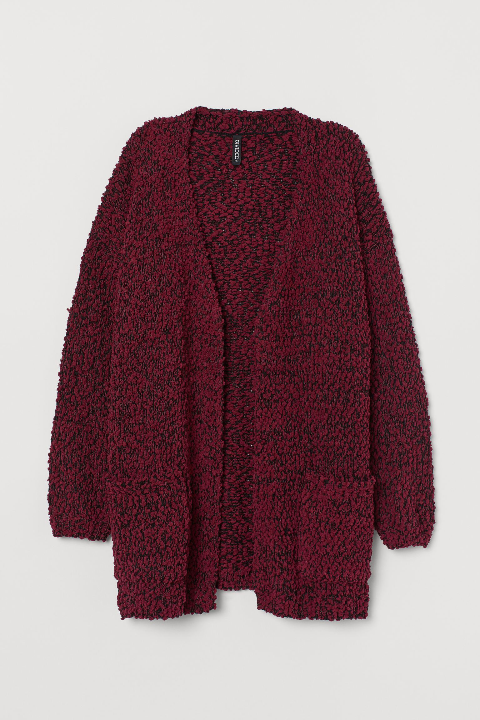 

Кардиган H&M M бордово черный 4036522460