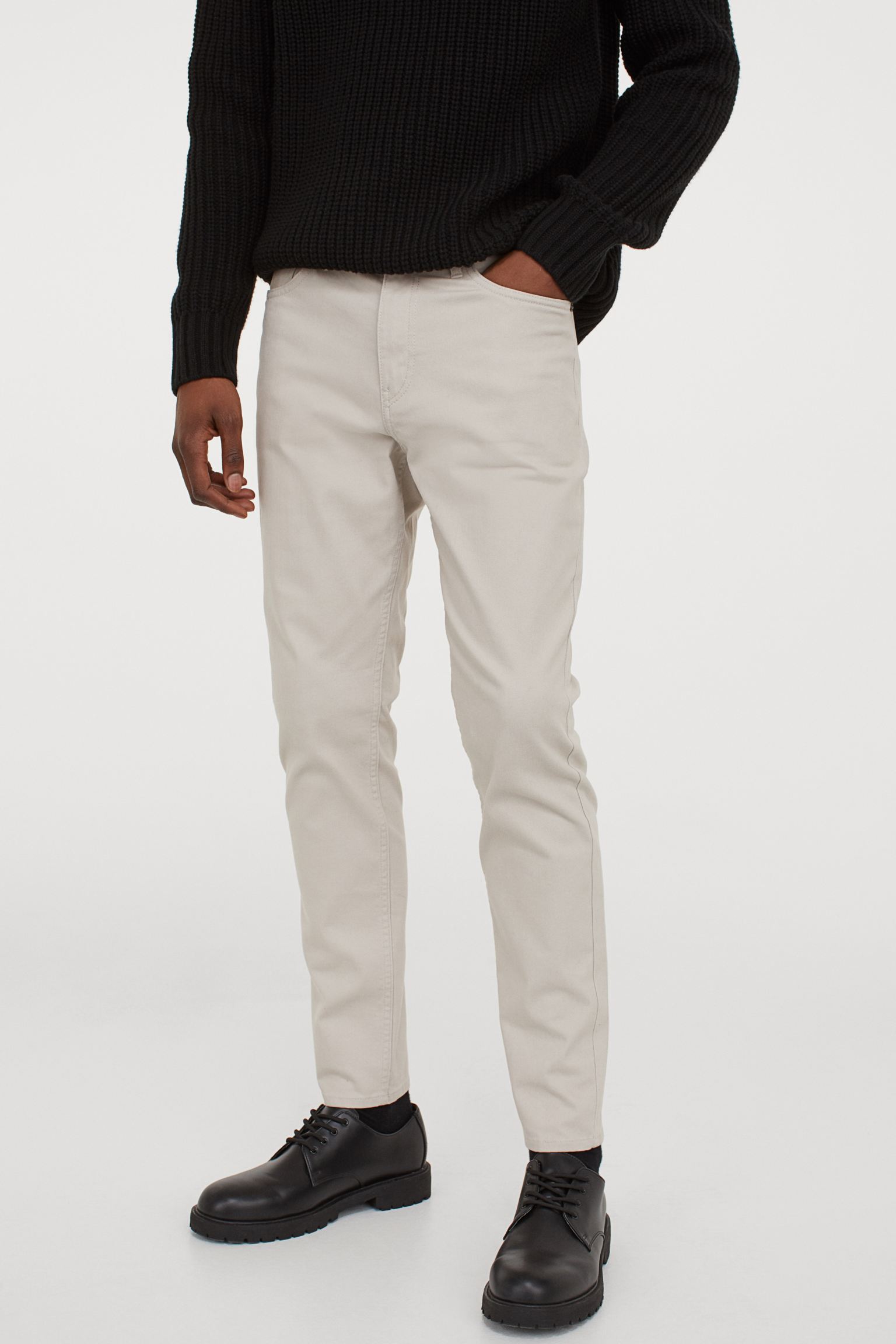 

Джинсы H&M 33/30 светло бежевый 13047321882