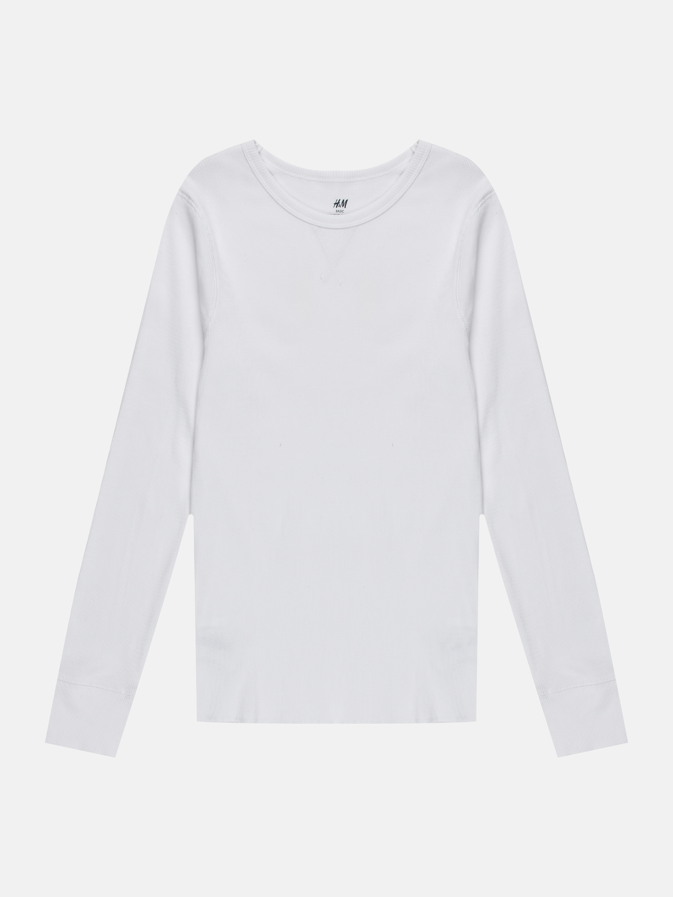 

Лонгслив H&M 170см белый 200135532562