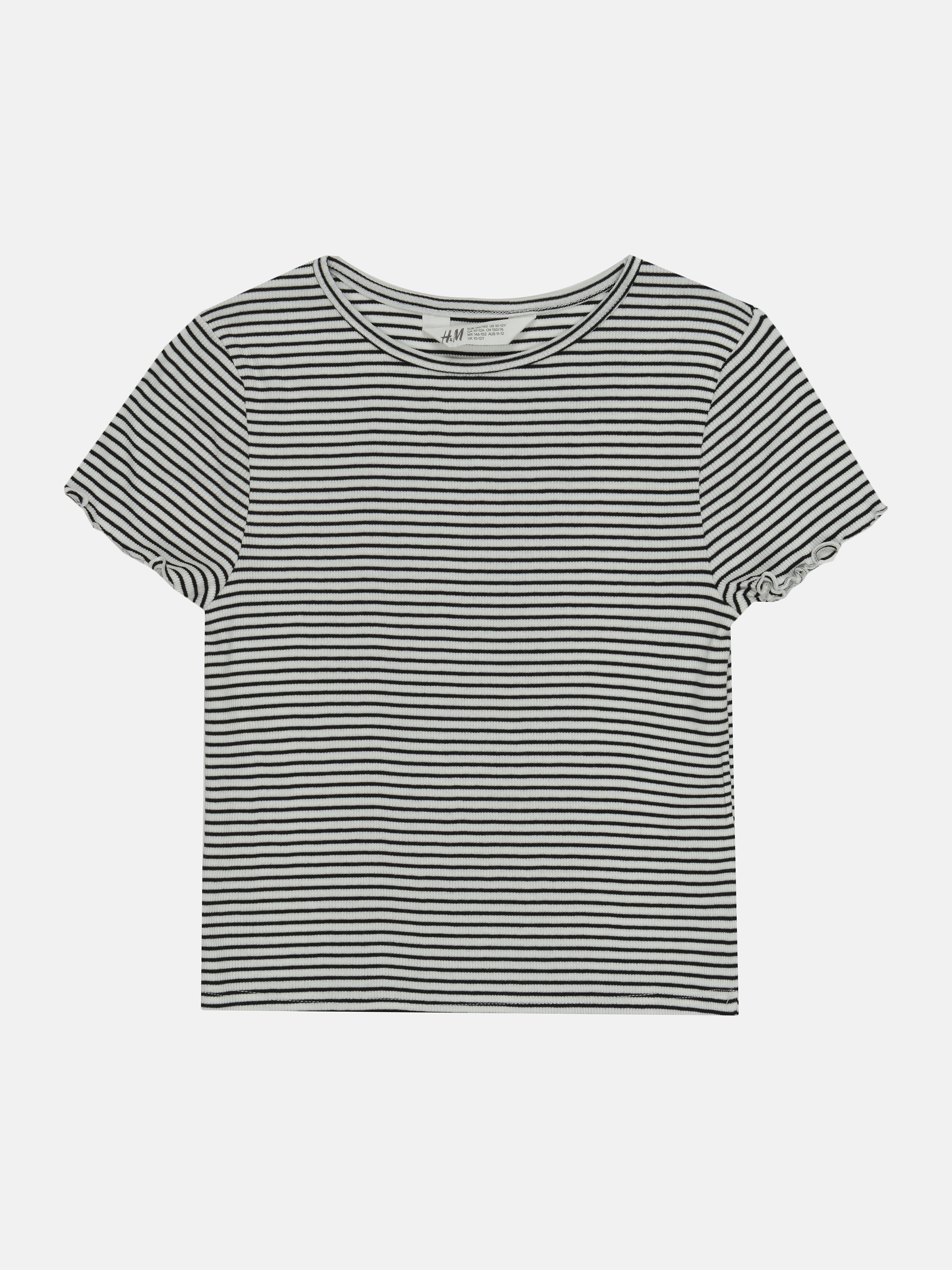 

Футболка H&M 146 152см белый черная полоска 240283913512