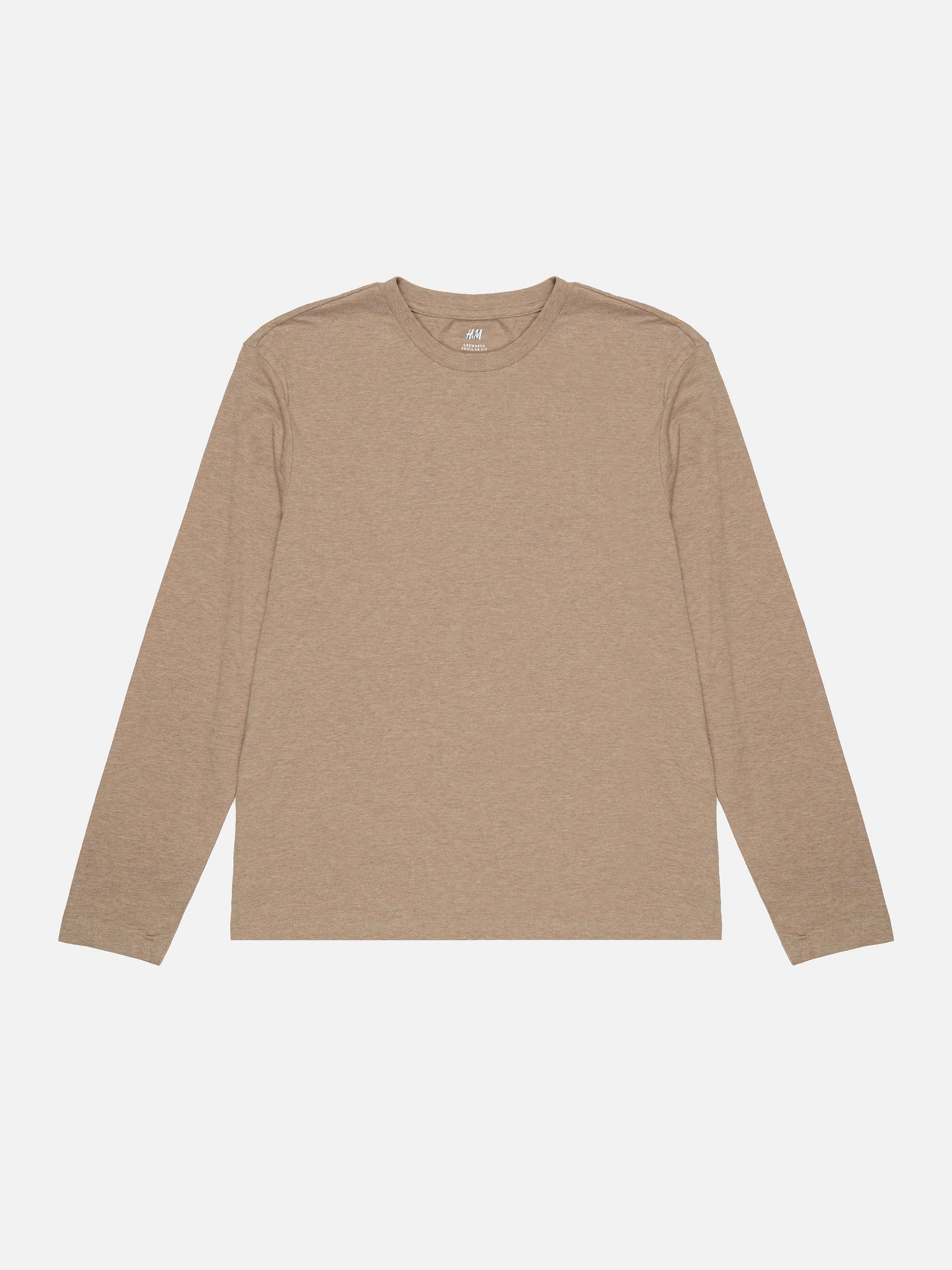 

Лонгслив H&M XL бежевый меланж 12025964009