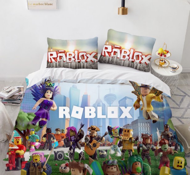 

Комплект постельного белья из трех частей с 3D рисунком Roblox Роблокс №1