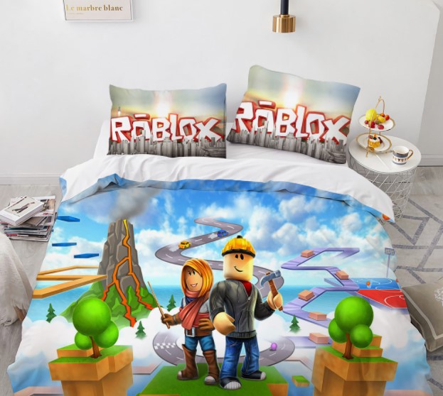 

Комплект постельного белья из трех частей с 3D рисунком Roblox Роблокс №21