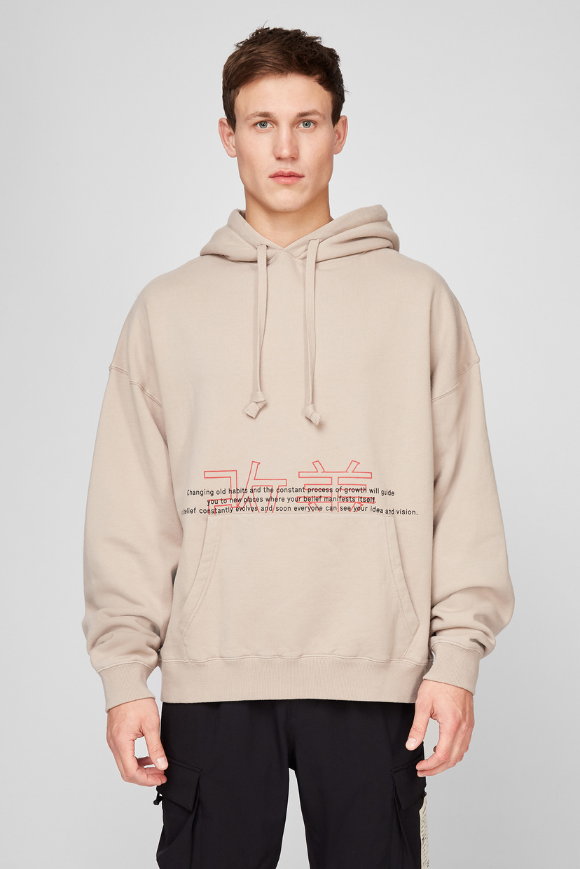 

Мужское бежевое худи Oversized Kaizen Logo H Preach  205994, Мужское бежевое худи Oversized Kaizen Logo H Preach S 205994
