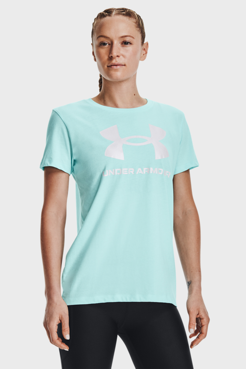 

Женская бирюзовая футболка Live Sportstyle Graphic SSC Under Armour  1356305-441, Женская бирюзовая футболка Live Sportstyle Graphic SSC Under Armour M 1356305-441
