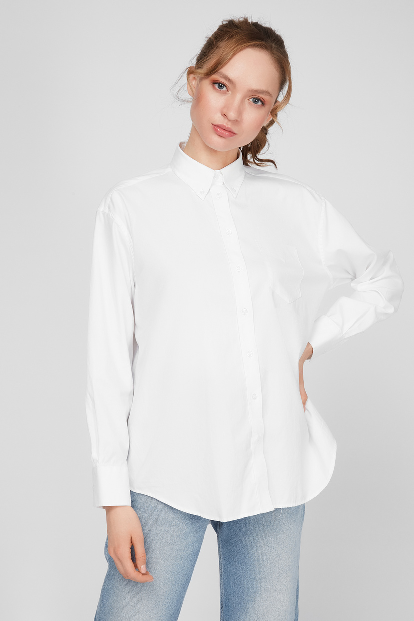 

Женская белая рубашка PINPOINT OXFORD RELAXED Gant 40 4300030