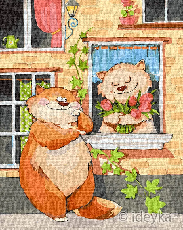 

Картина по номерам "Тюльпаны для любимой" 40х50см Идейка IDK2365