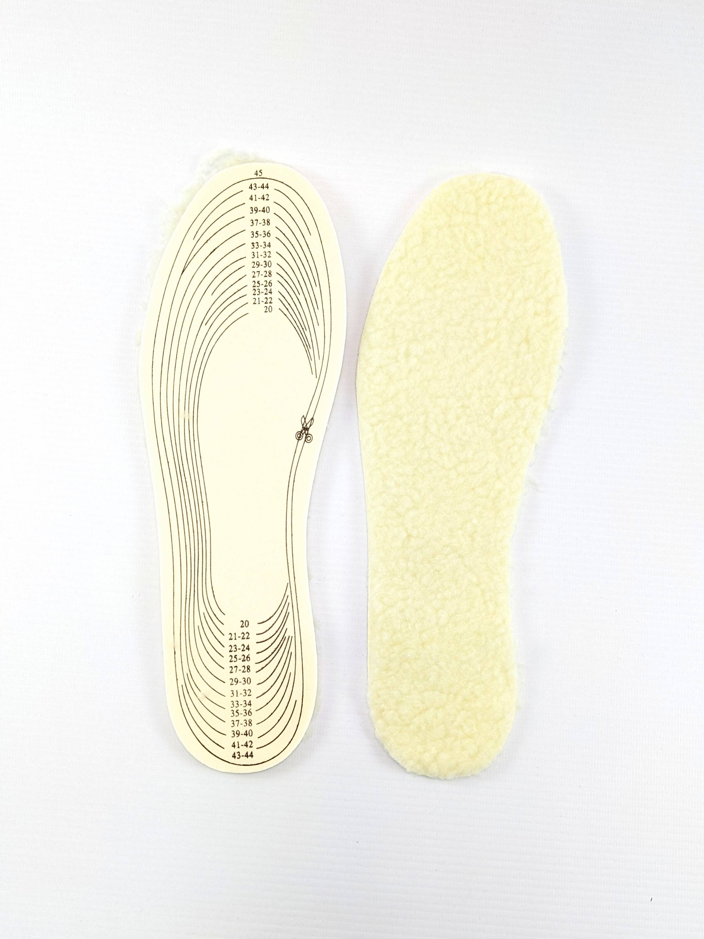 

Стельки шерстяные универсальные INSOLES белый PM1-11029