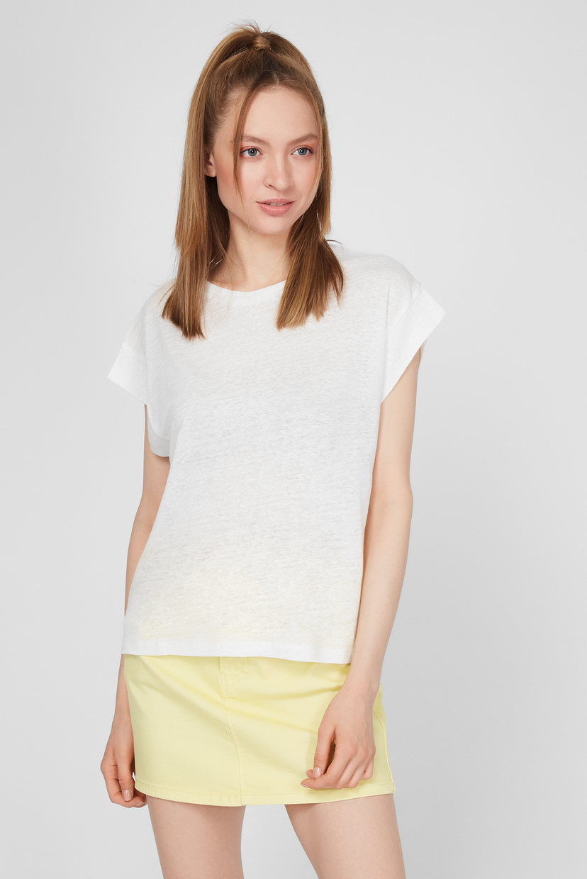 

Женский белый льняной топ CLEO Pepe Jeans  PL502827, Женский белый льняной топ CLEO Pepe Jeans M PL502827
