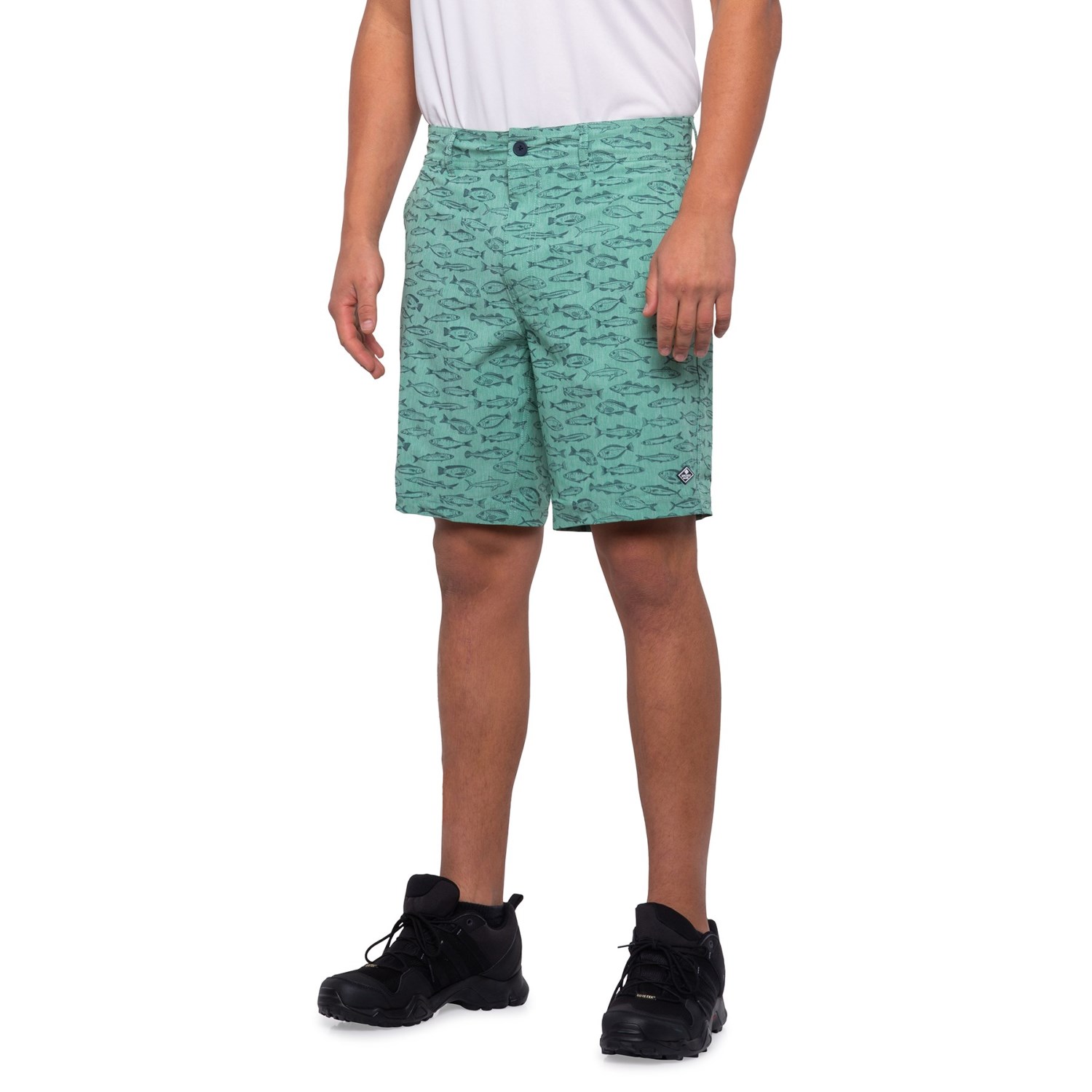 

Шорты для плавания Sperry Fish Print Hybrid Swim Shorts Green, XL (50)