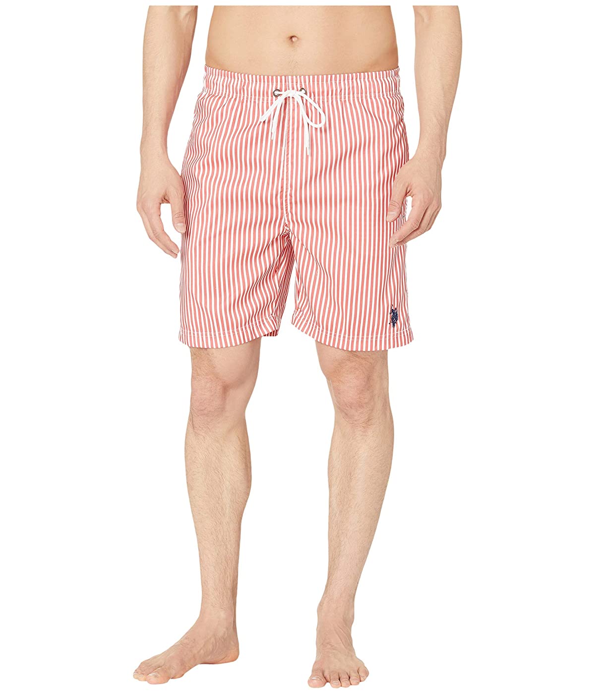 

Шорты для плавания U.S. POLO Vertical Stripe Swim Shorts Coral Fin, S (44)