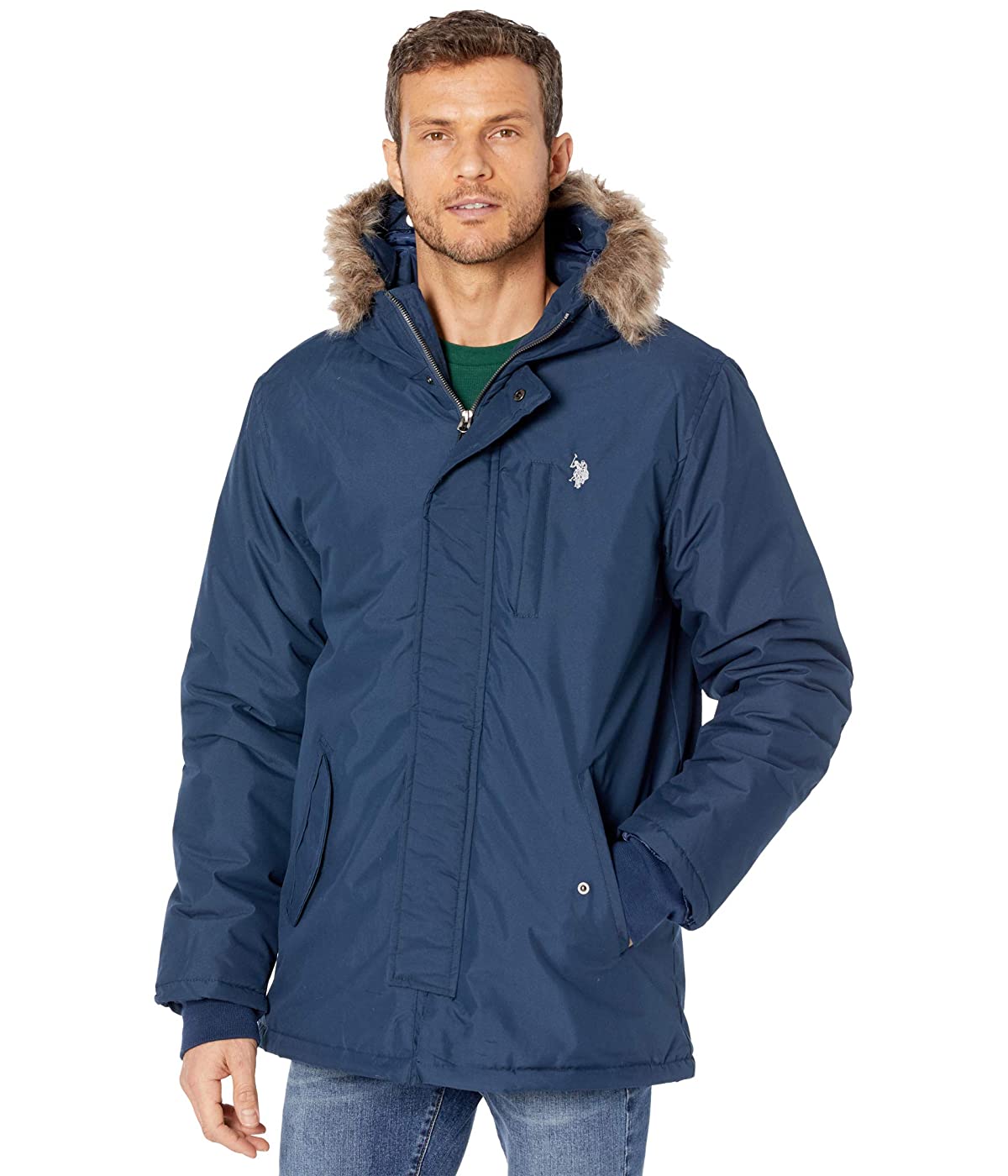 

Парка U.S. POLO Faux Fur Hooded Parka Classic Navy, S (44)