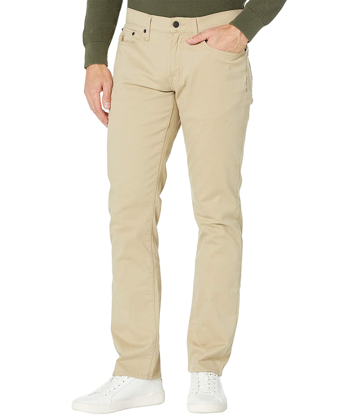 

Брюки U.S. POLO Slim Straight Stretch Five-Pocket Pants Oxford Tan, 32W 32L