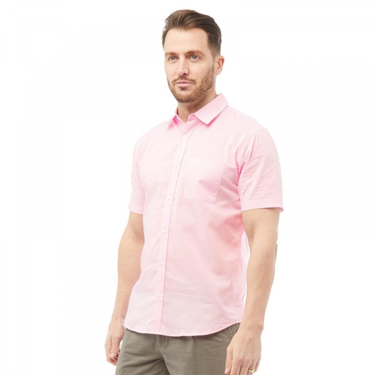 

Рубашка Kangaroo Poo Cotton Short Sleeve Shirt Pink Pink, M (46)