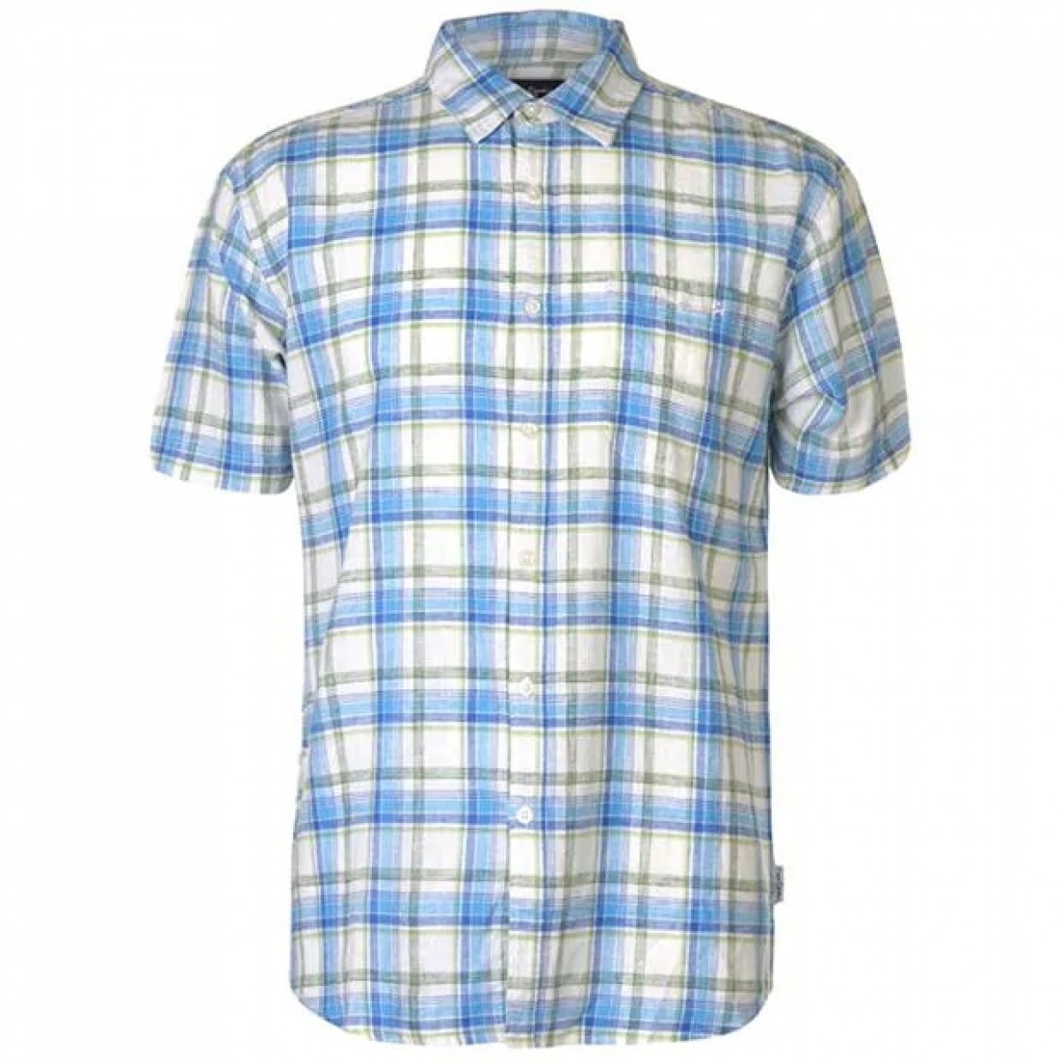 

Рубашка Pierre Cardin Check Linen Turq/Roy/Olive,  (50, Рубашка Pierre Cardin Check Linen Turq/Roy/Olive, XL (50)