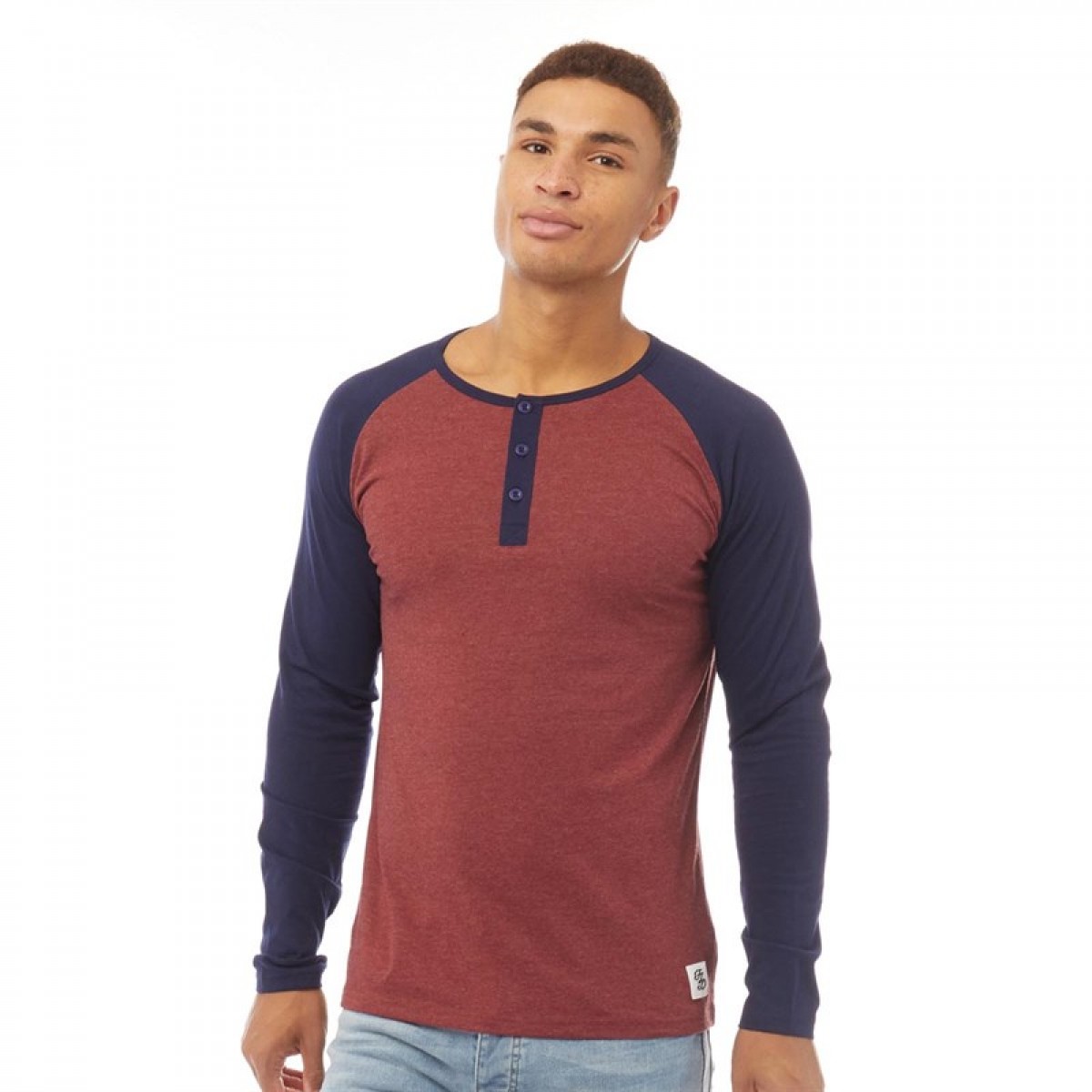

Лонгслив Fluid Raglan Sleeve Henley Top Cabernet/Navy Burgundy, XS (42)