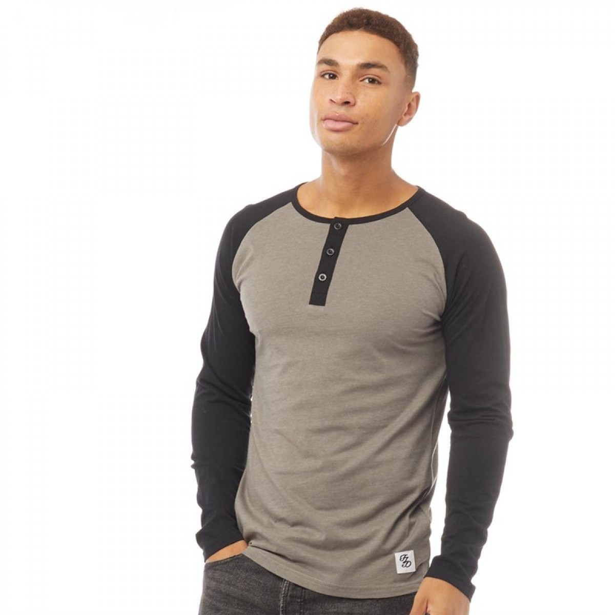 

Лонгслив Fluid Raglan Sleeve Henley Top Storm/Black Slate Grey, XS (42)