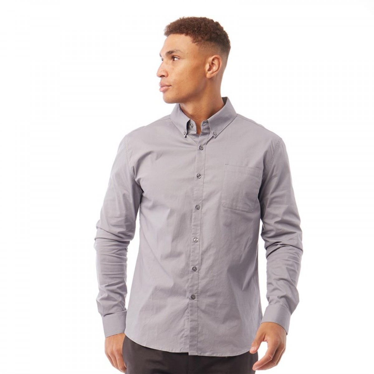 

Рубашка Fluid Muscle Fit Stretch Shirt Grey Grey, XS (42)