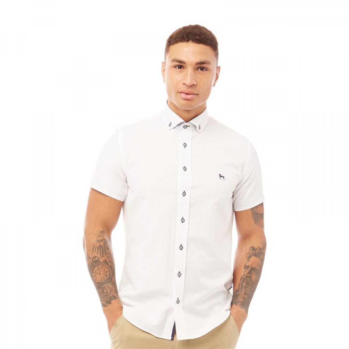 

Рубашка Bewley & Ritch Lyrico Short Sleeve Shirt White White, S (44)