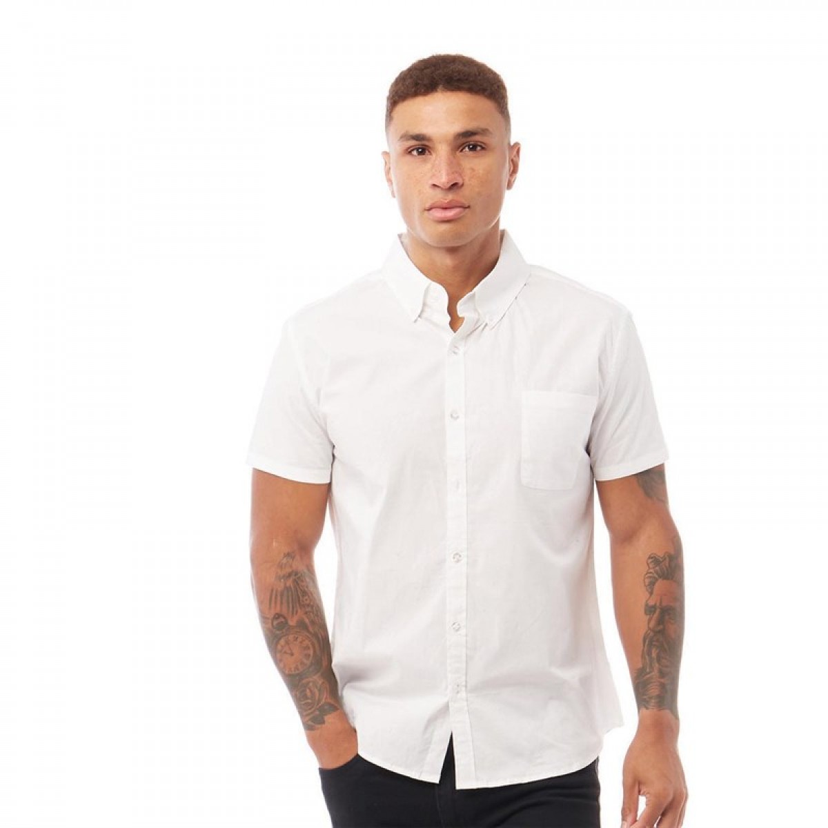 

Рубашка Fluid Muscle Fit Stretch Shirt White White, S (44)