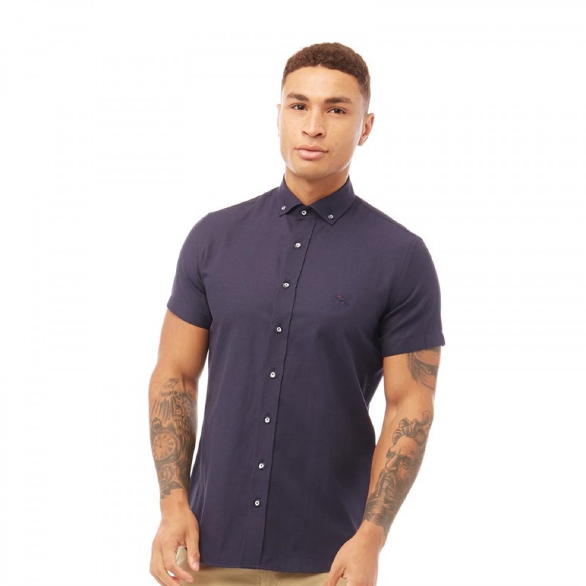 

Рубашка Bewley & Ritch Lyrico Short Sleeve Shirt Navy Navy, S (44)