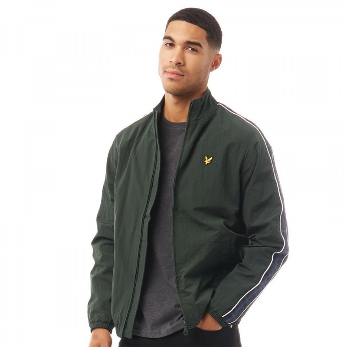 

Спортивная кофта Lyle And Scott Vintage Taped Jade Green Bottle Green, XS (42)